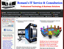 Tablet Screenshot of bomaniitservices.com